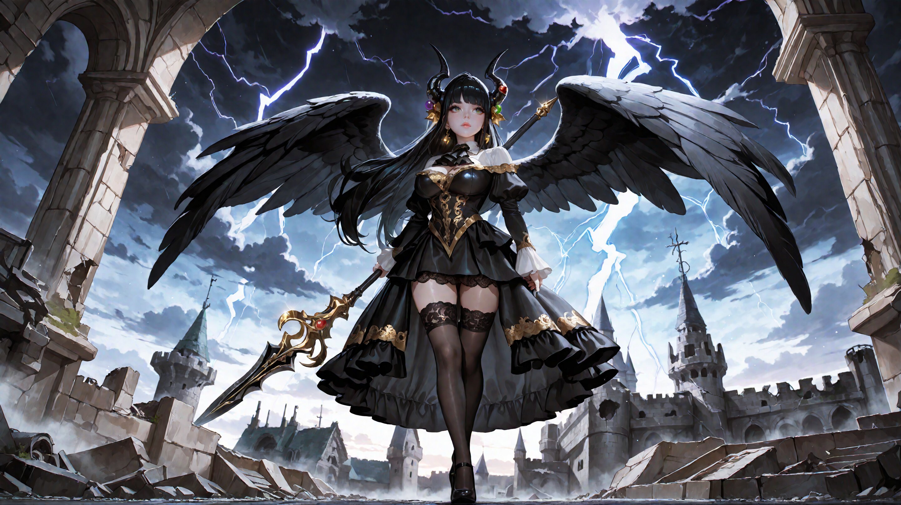 魔槍を掲げ進む者 | の人気AIイラスト・グラビア