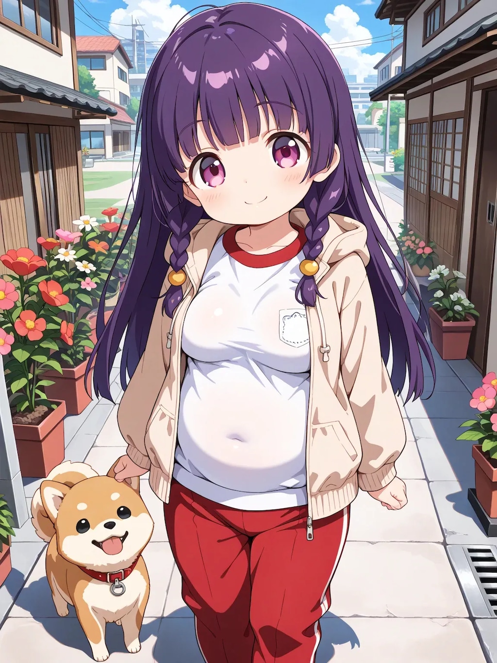 ゆうこちゃんとわんこ