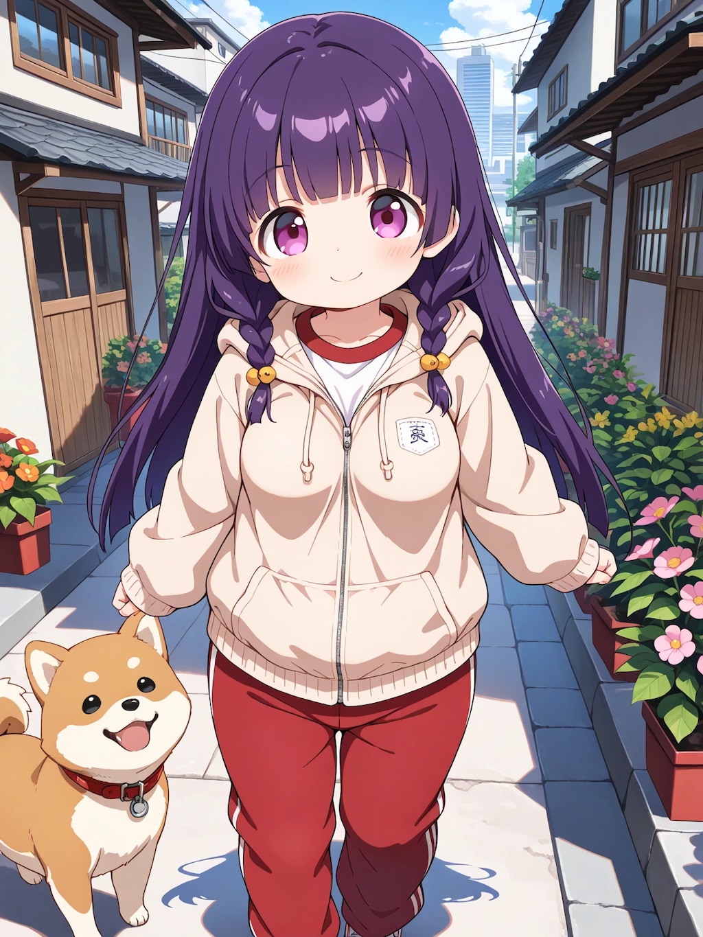 ゆうこちゃんとわんこ