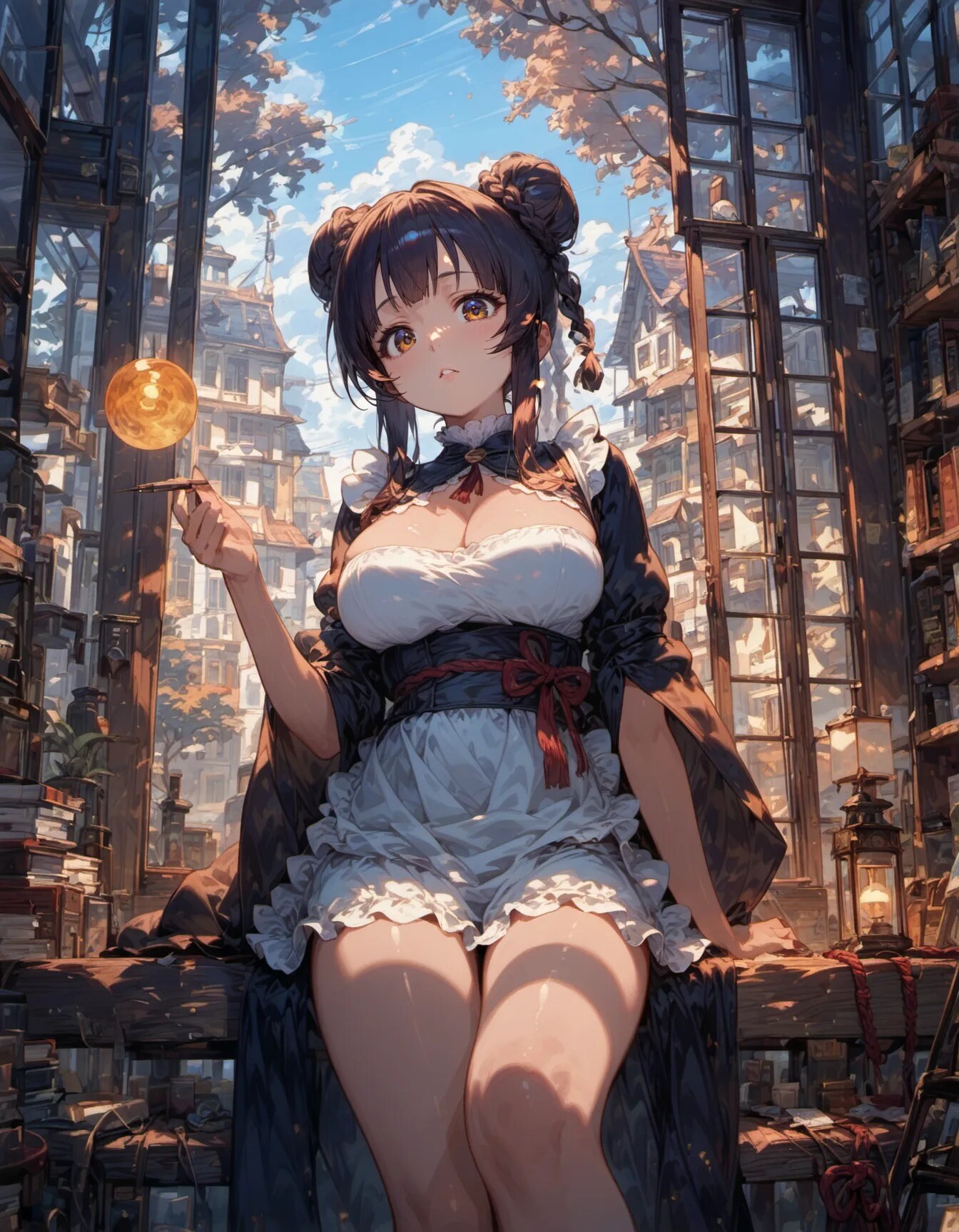 The Librarian's Lumina | の人気AIイラスト・グラビア