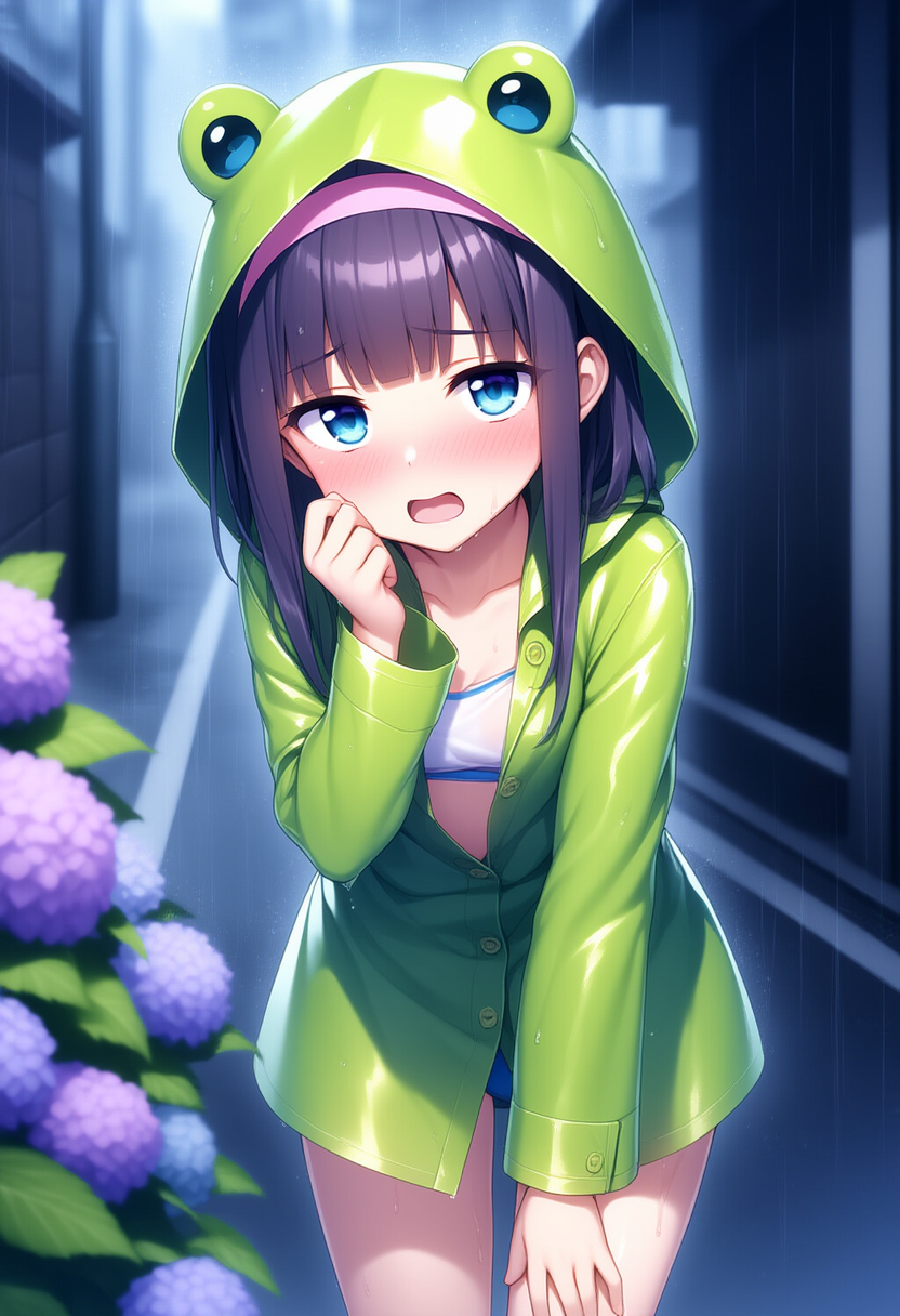 カエルレインコートちゃん