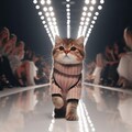 ファッションモデルの猫 3枚目