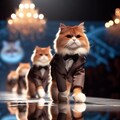 ファッションモデルの猫 4枚目