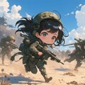 8歳のちびキャラ少女、特殊部隊の揚陸作戦で決死の突入 3枚目