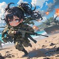 8歳のちびキャラ少女、特殊部隊の揚陸作戦で決死の突入 2枚目