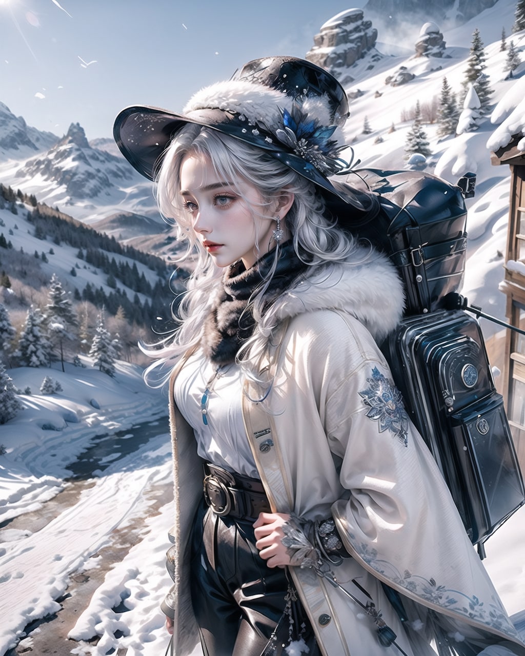 冬のバックパッカー Backpacker in Winter