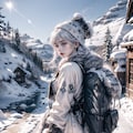 冬のバックパッカー Backpacker in Winter 3枚目