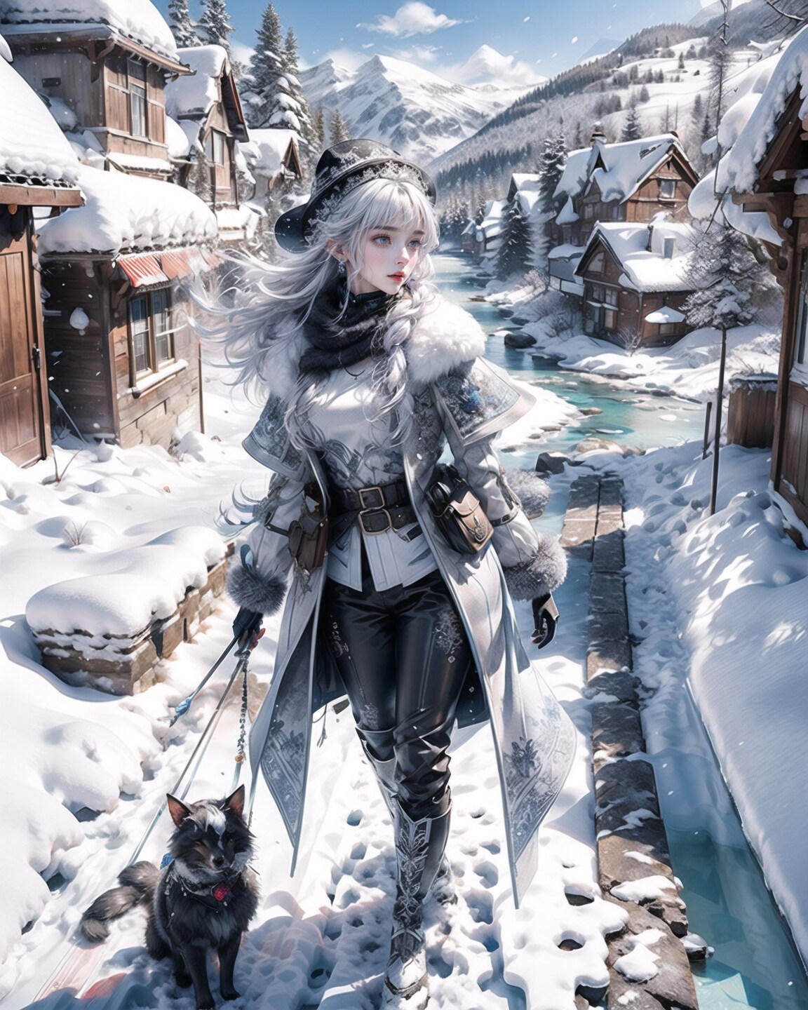 冬のバックパッカー Backpacker in Winter