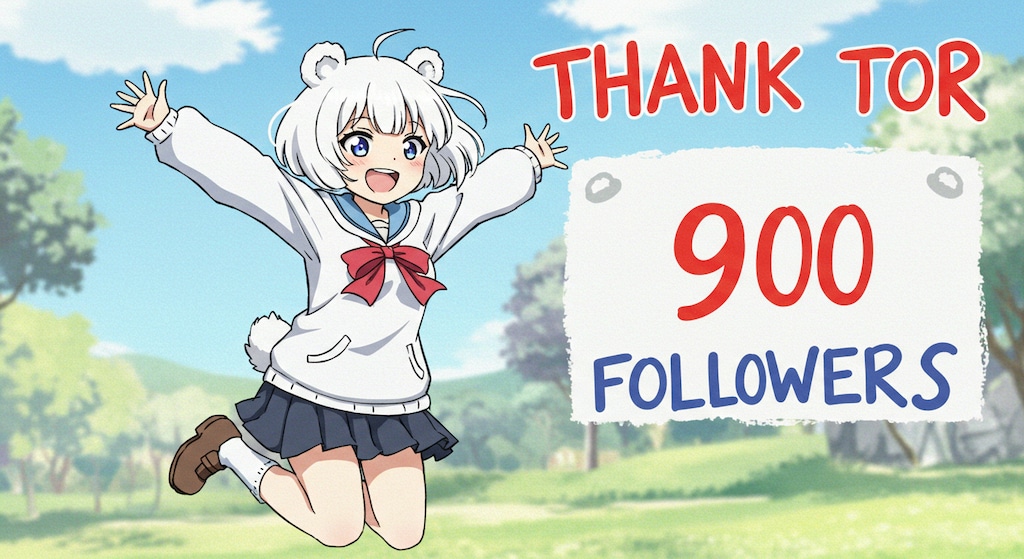 900フォロー御礼