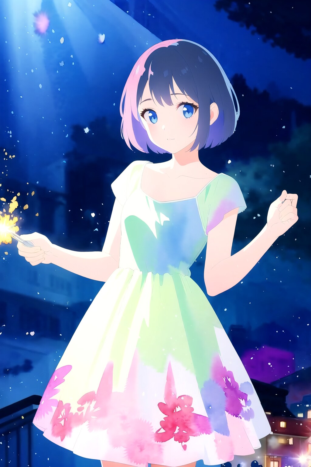 light particles effect