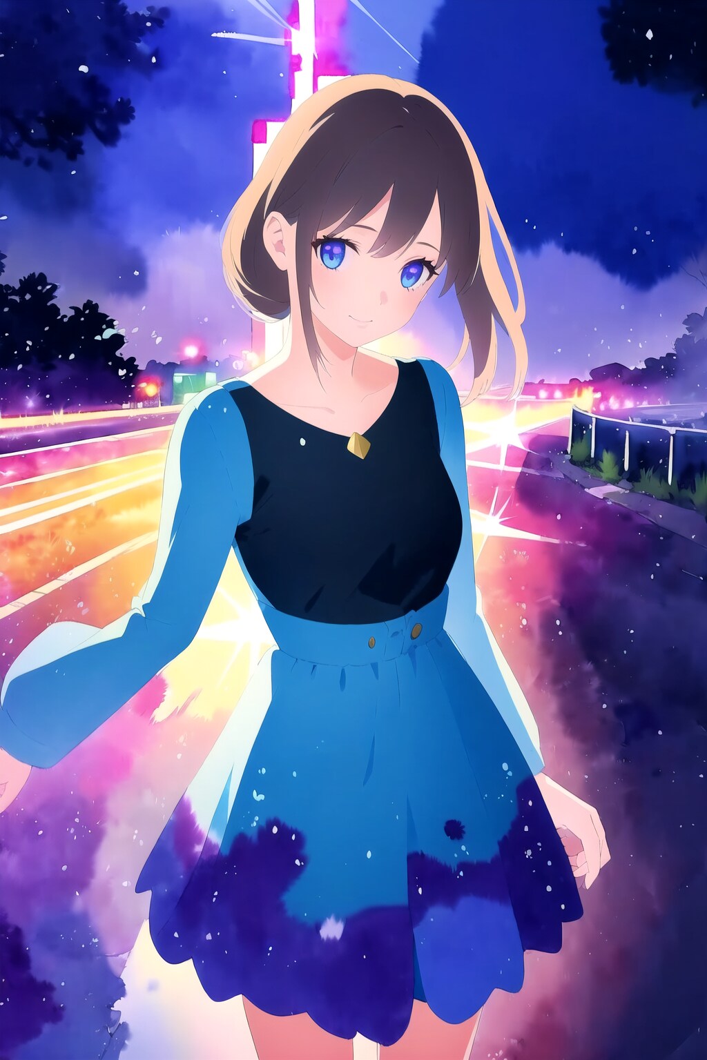 light particles effect