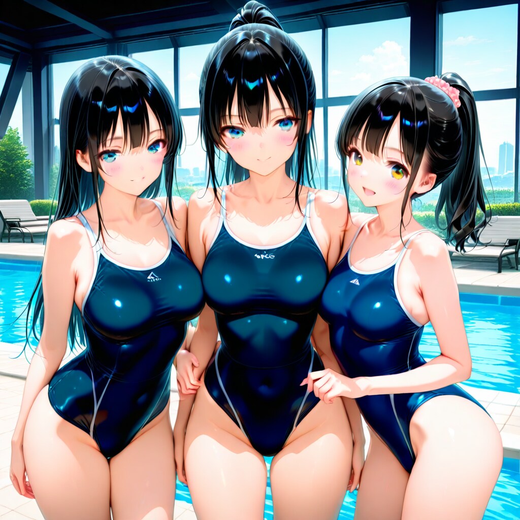 皆仲良し水泳競技部😊