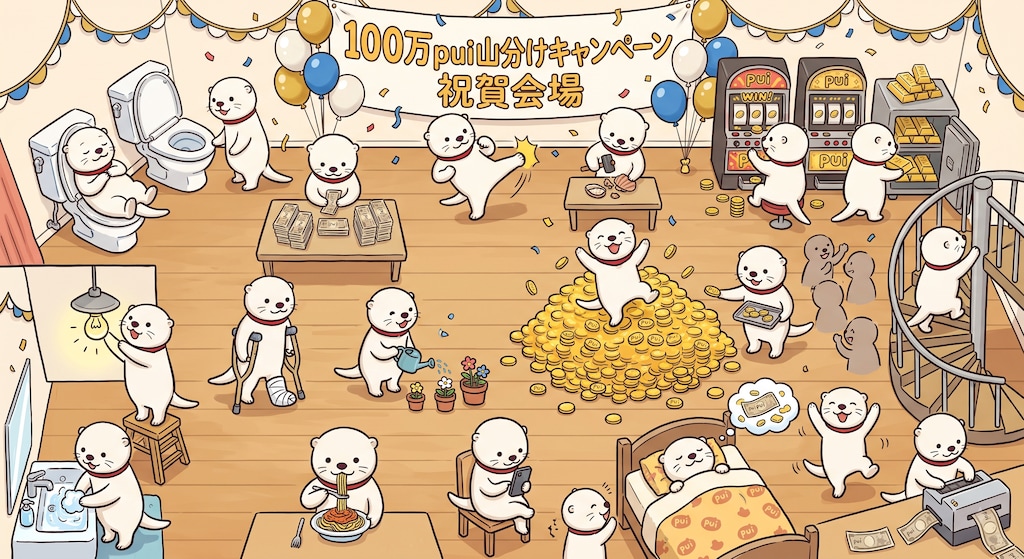100万pui山分けキャンペーン