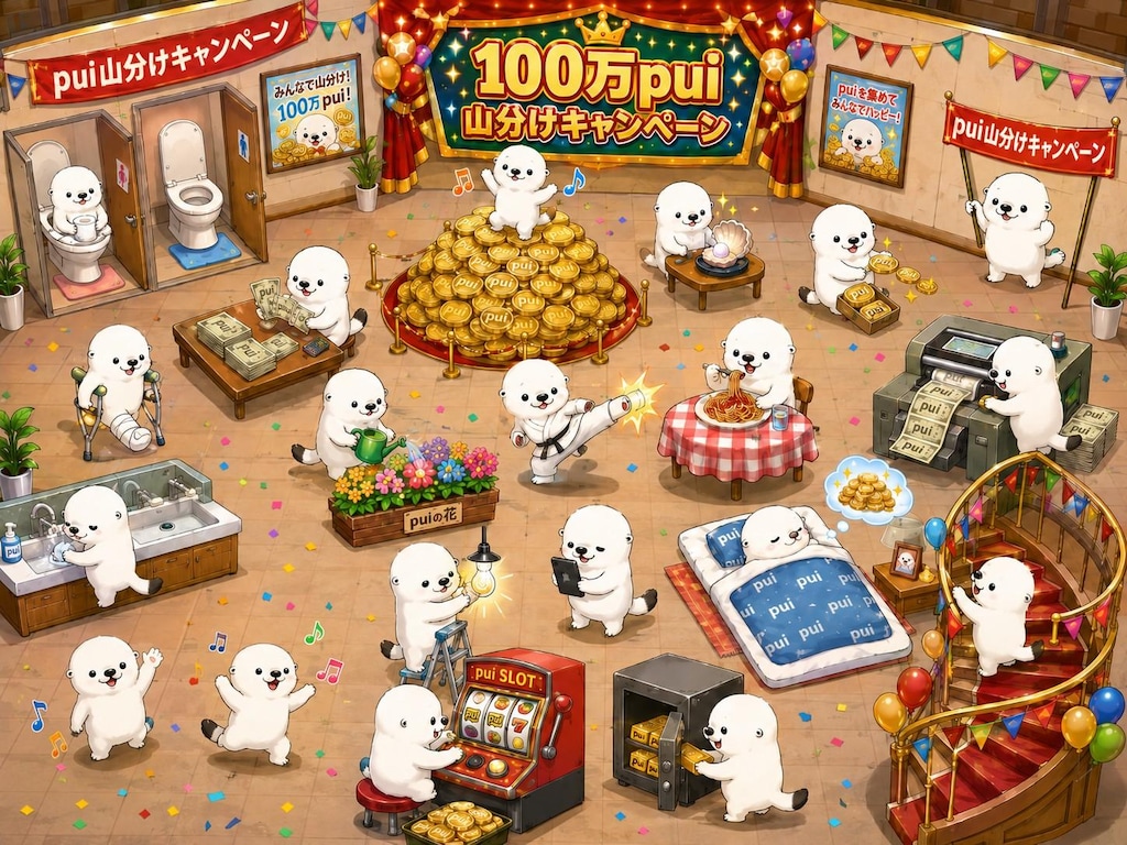 100万pui山分けキャンペーン