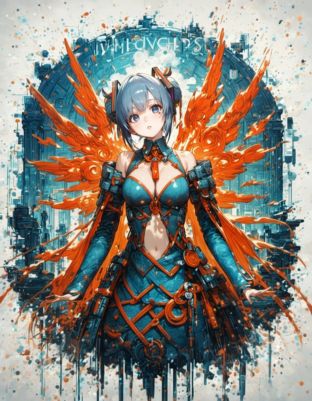 Cybernetic Phoenix Warrior