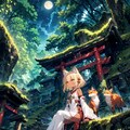 【リメイク】忘れ去られた神社と狐娘 2枚目