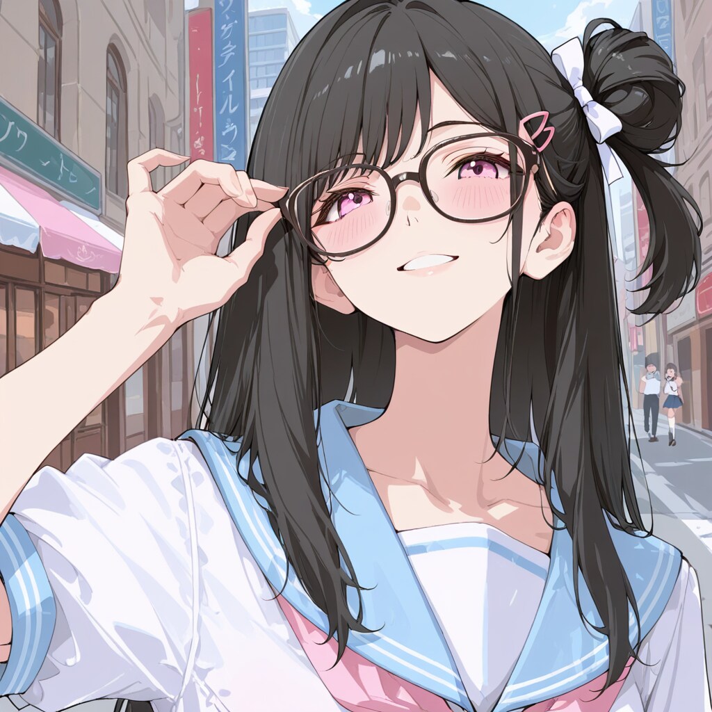 メガネくいっ！