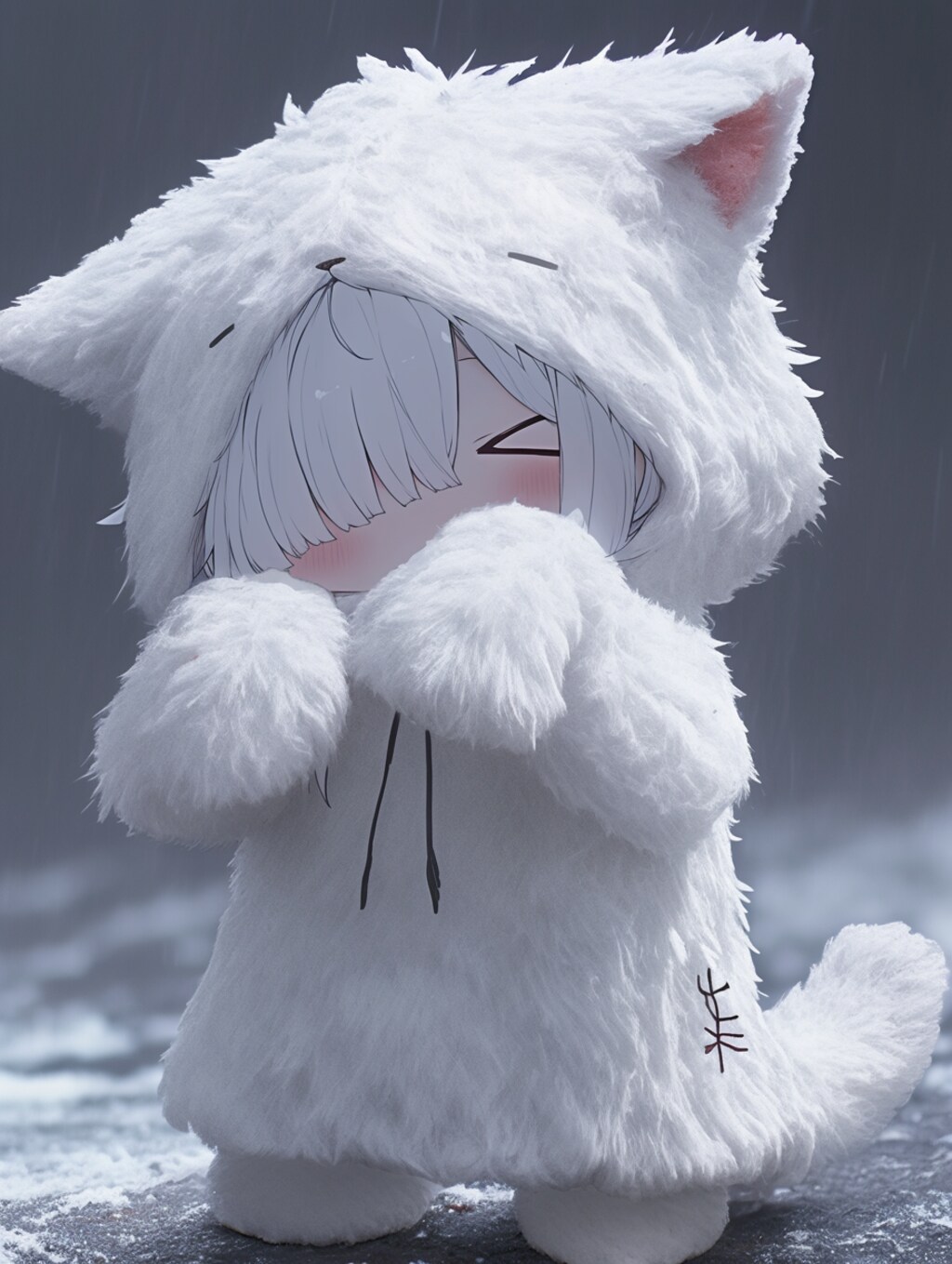 照れ猫フードちゃん