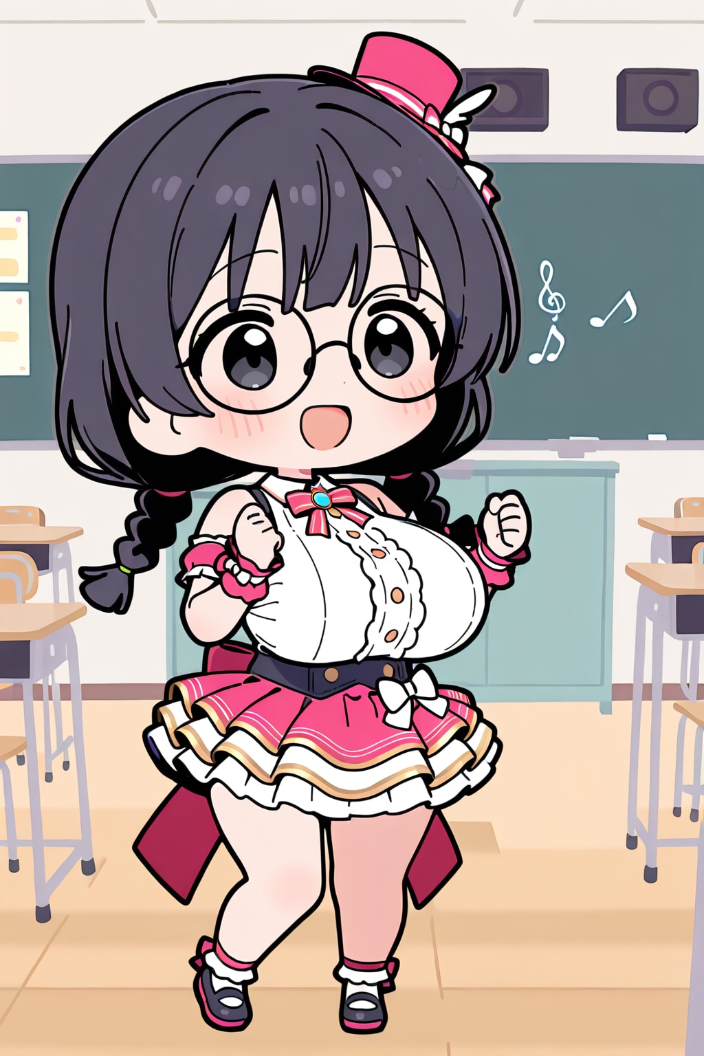 アイドルおさげちゃん | の人気AIイラスト・グラビア