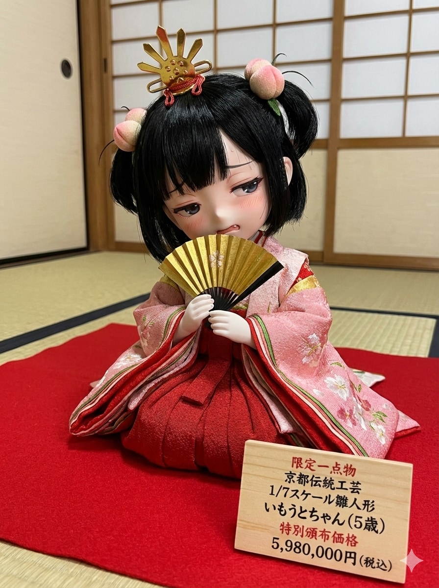 プレミアム・いもうとちゃん(5さい)雛人形とPVCフィギュア | の人気AIイラスト・グラビア