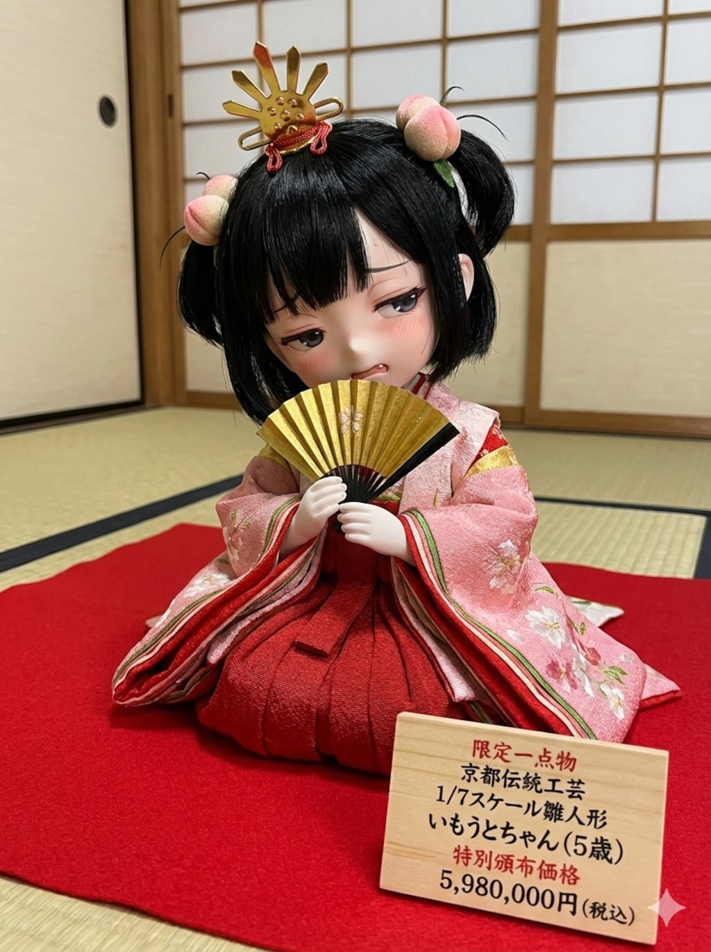 プレミアム・いもうとちゃん(5さい)雛人形とPVCフィギュア