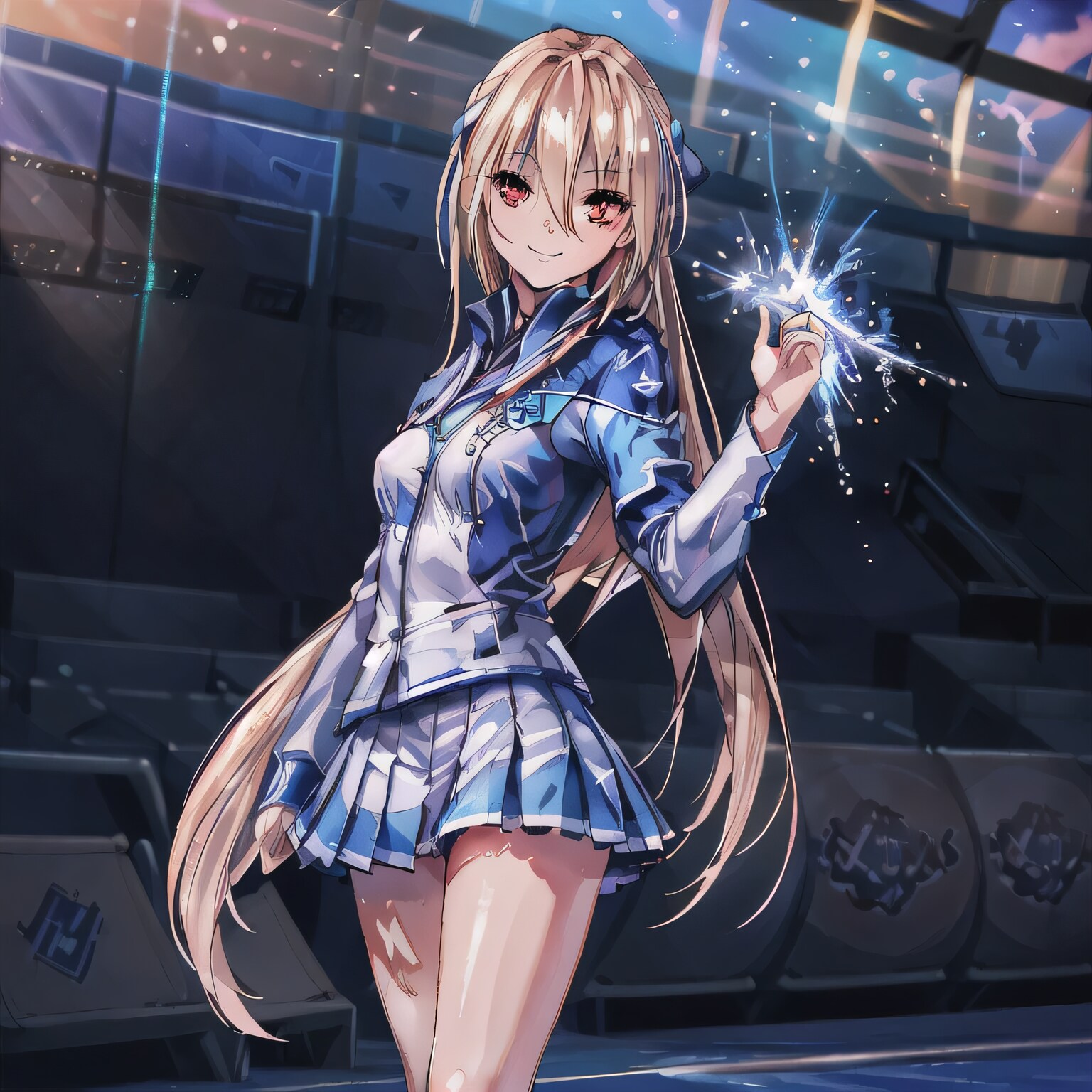 金髪ロングでブレザーの少女１３ | の人気AIイラスト・グラビア