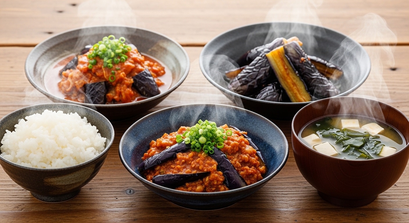 摩訶不思議食堂の茄子膳 | の人気AIイラスト・グラビア