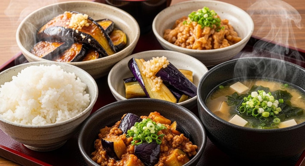 摩訶不思議食堂の茄子膳
