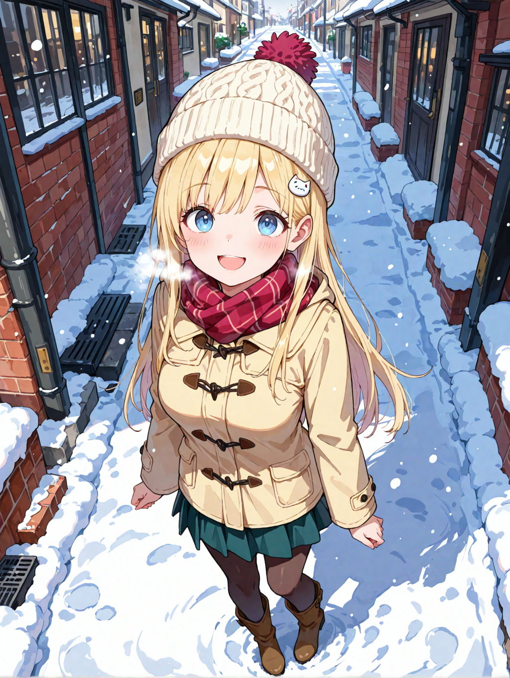 雪が積もりました・・・