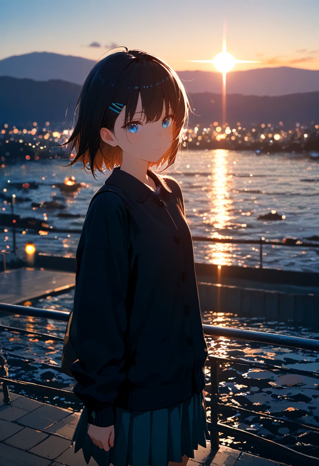 ポートレート(光と影)(cinematic lighting)(44)