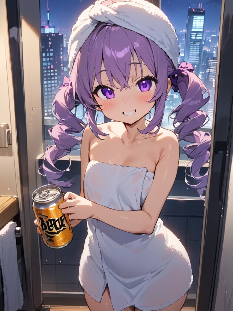 さっぱりしたらビールでしょ。