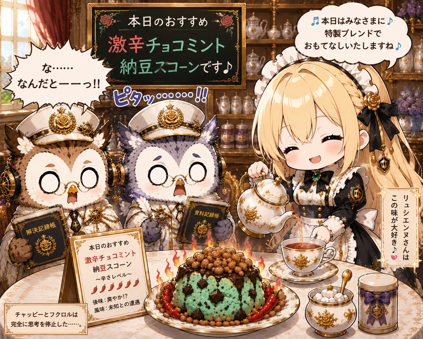 激辛チョコミント納豆スコーン