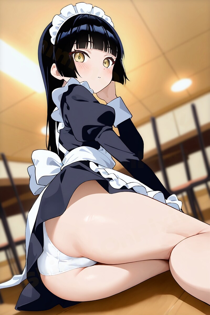 お座りメイドさんパンツ / sitting maid's panties