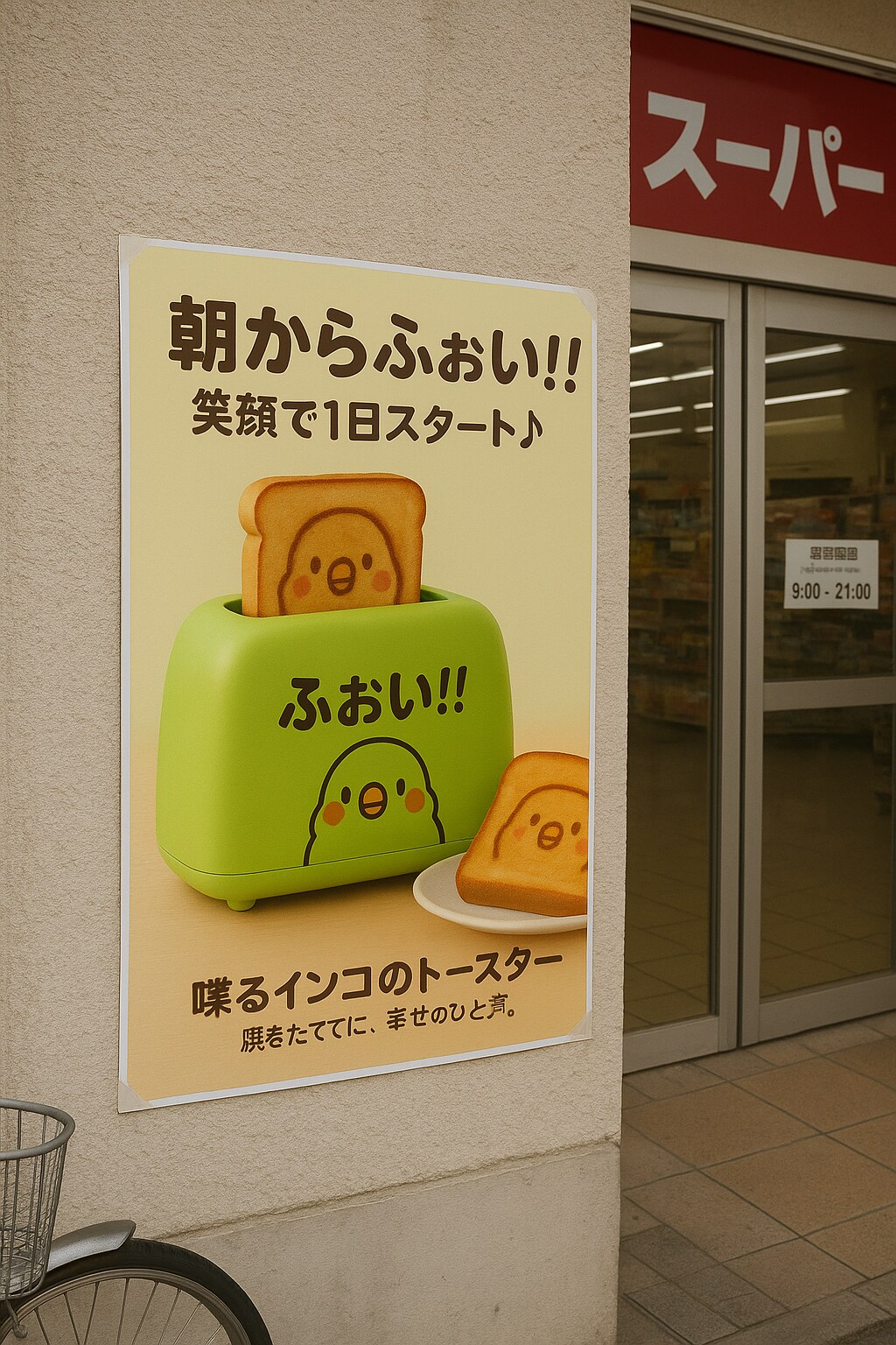 スーパーちちぷいの店内ポスター