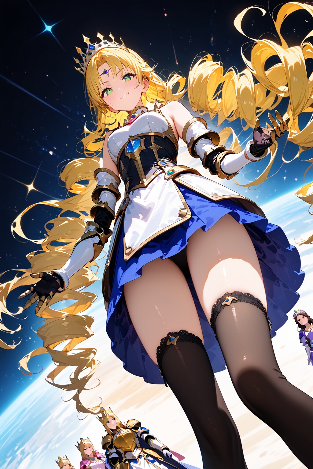 絶対領域：姫騎士：下から