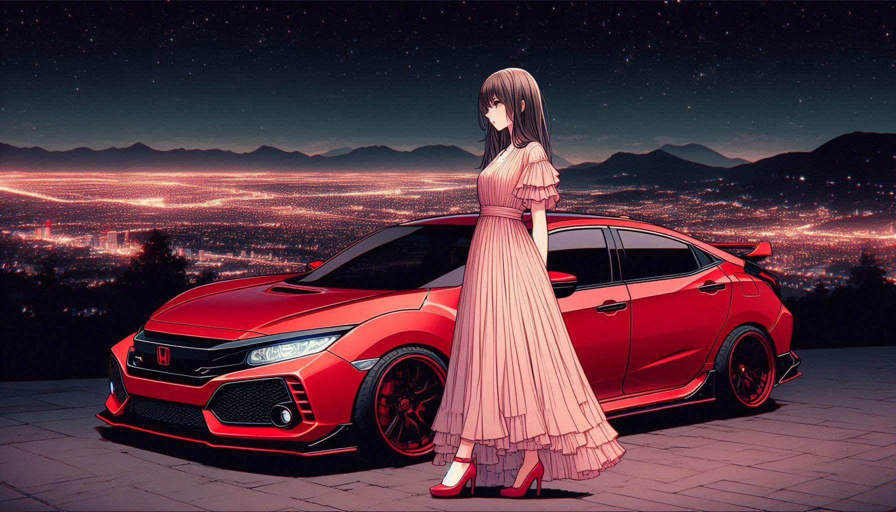 少女と車 2