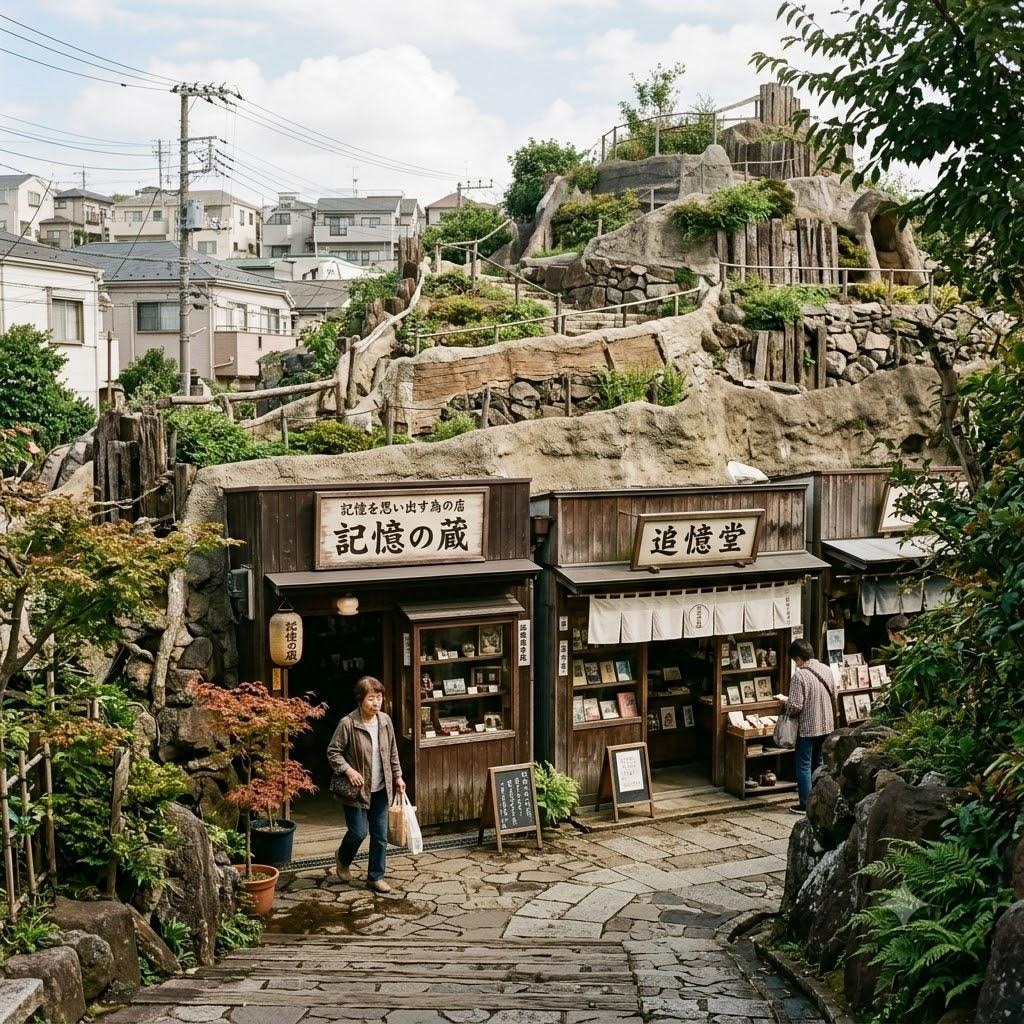 町の中の人工の山