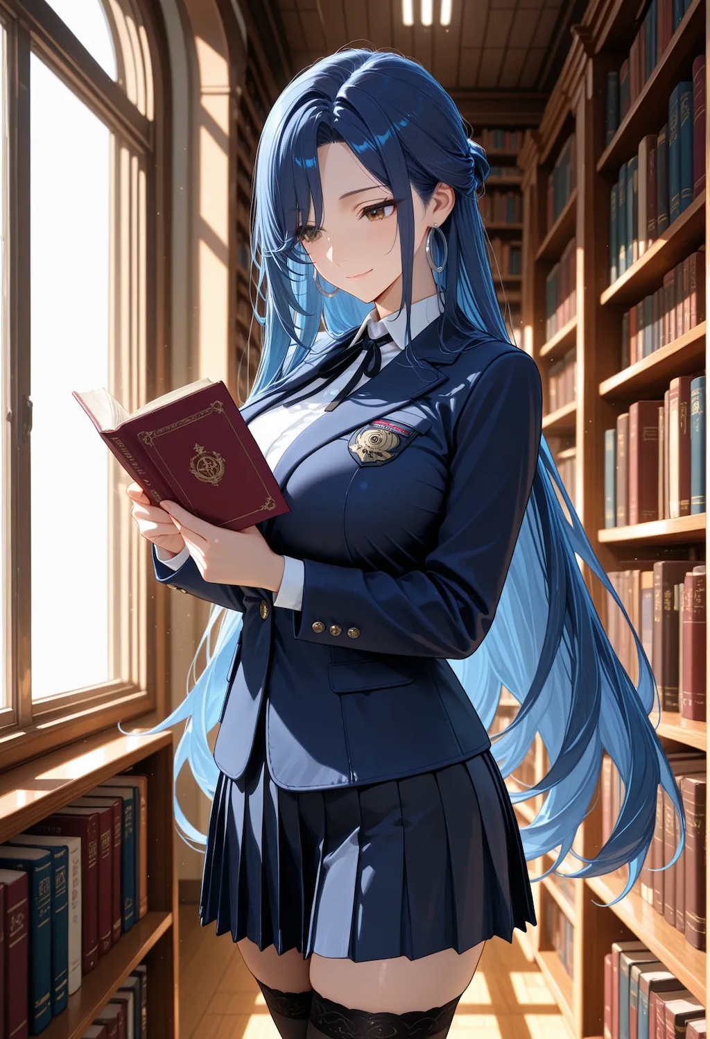 静かな午後の図書館📖