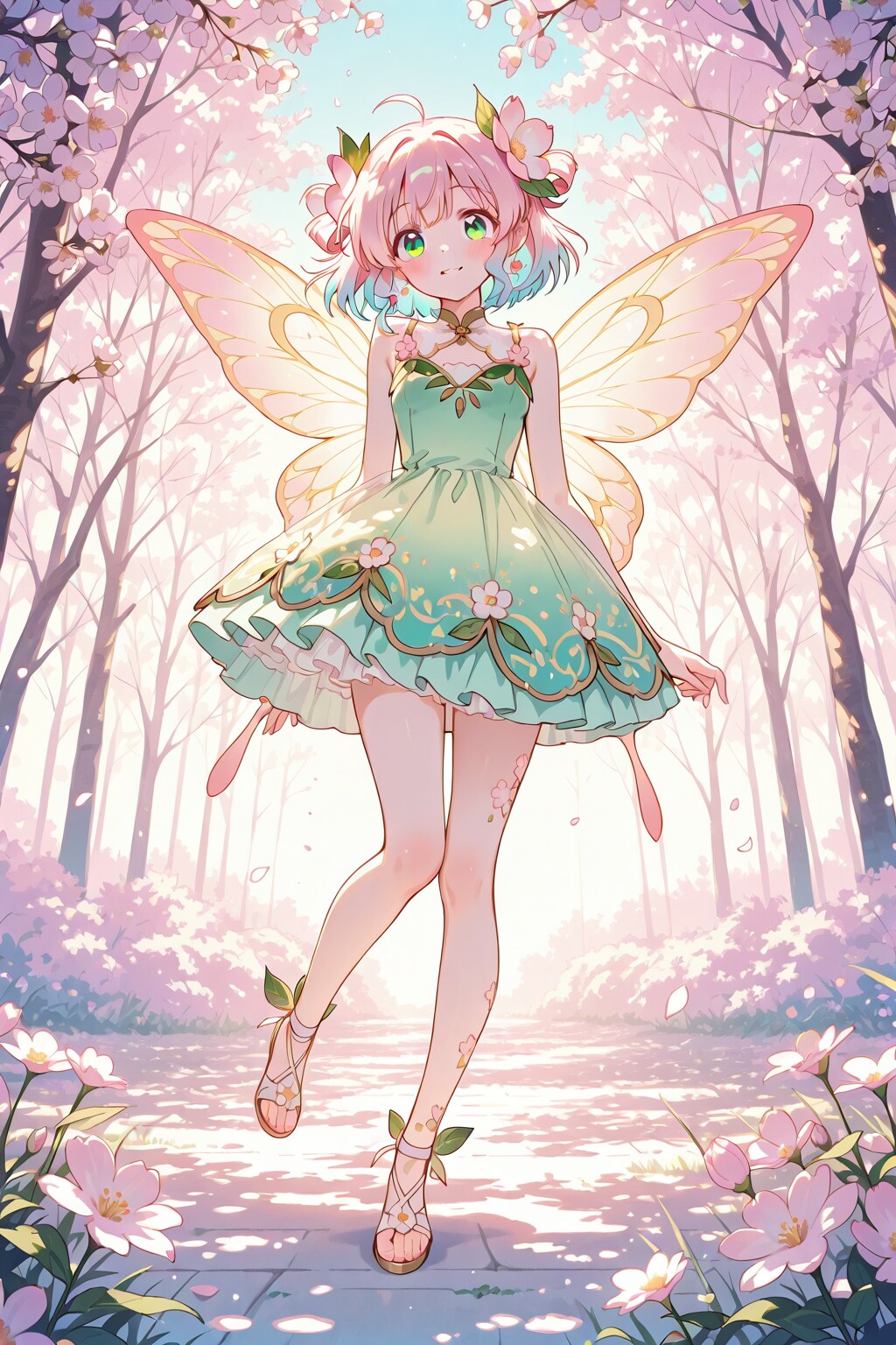 桜前線花咲き妖精
