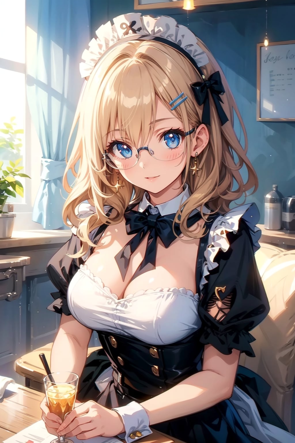 メガネ美少女メイド