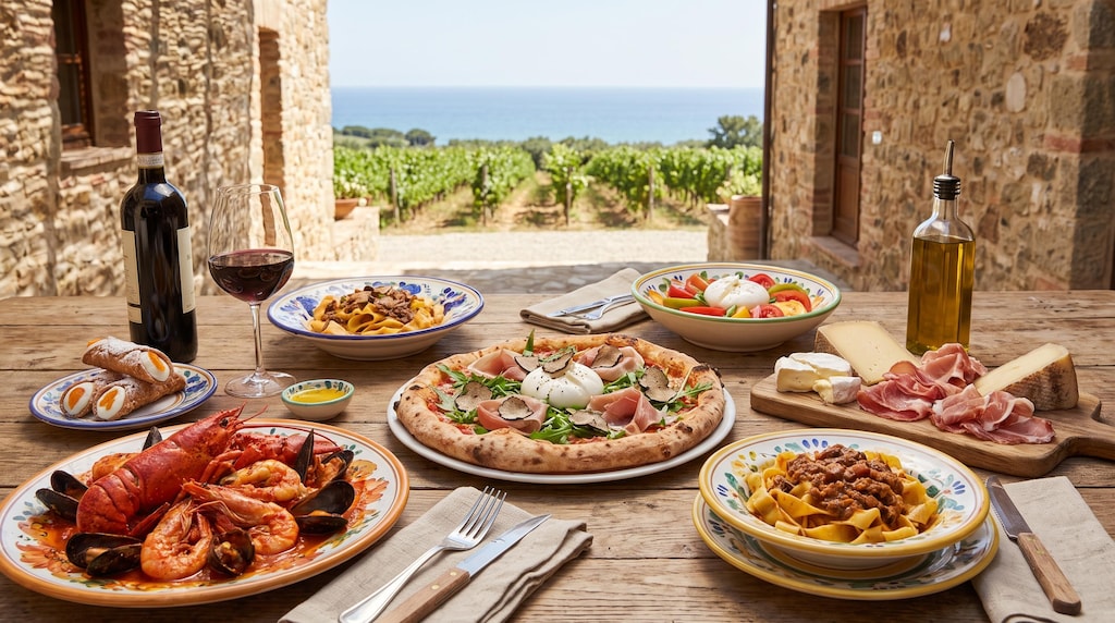 摩訶不思議食堂のイタリア料理セット