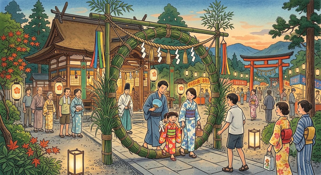 No.369 夏越の祓（なごしのはらえ）/茅の輪くぐり