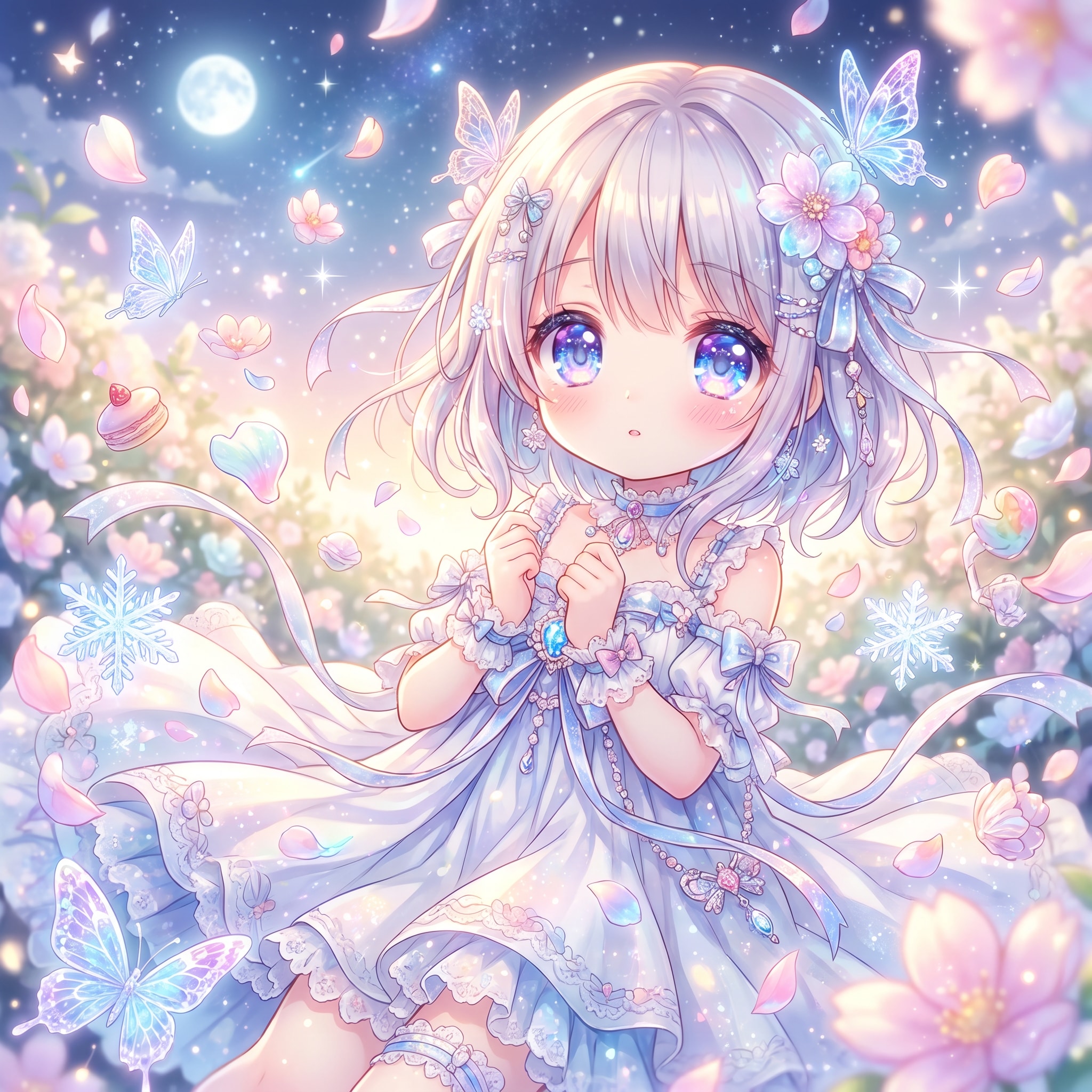 鏡映る少女の頬 | の人気AIイラスト・グラビア
