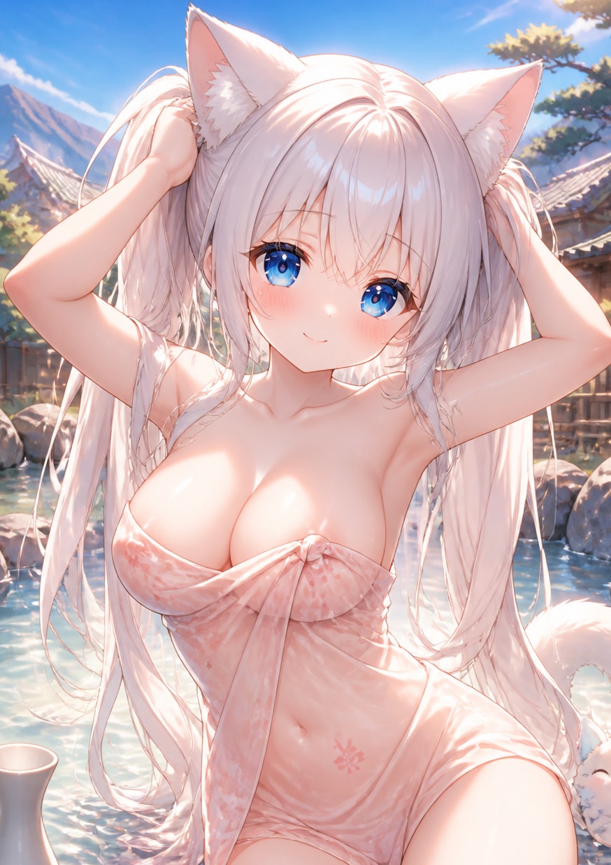 白ツイにゃん