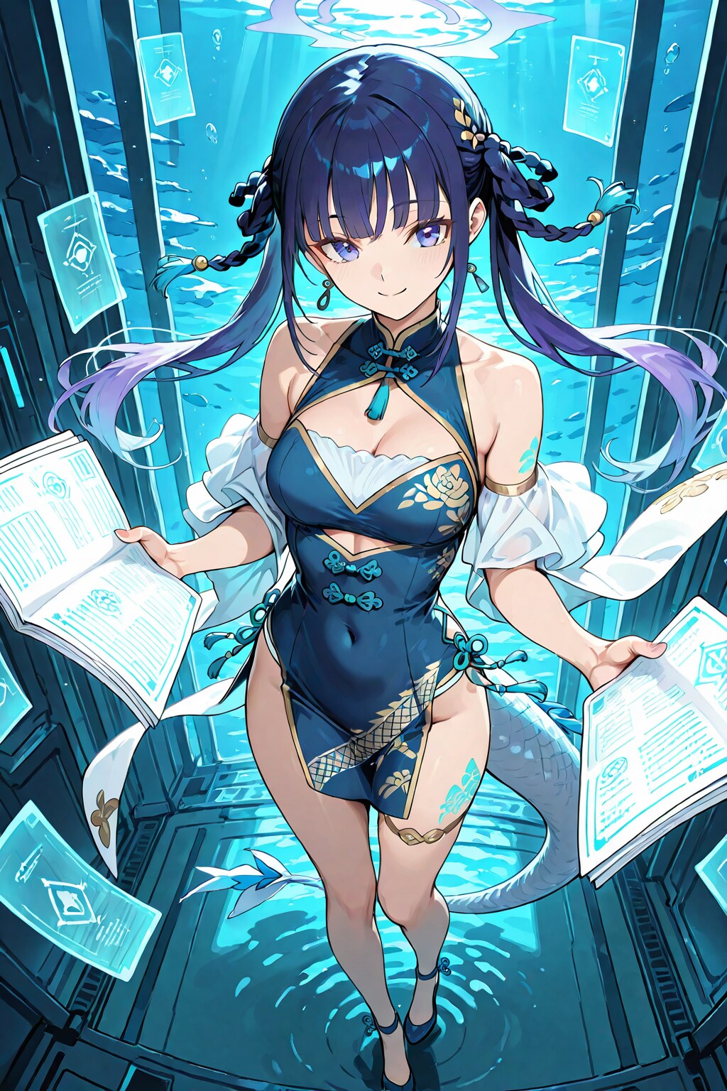 🌊 第二王女：水凪（ミナギ）【風龍公国法務大臣 兼 海洋開発ギルド総裁】
