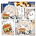 ( >ω<)🍔💥💥💥→( ◉□◉)🍔💥💥💥 2枚目