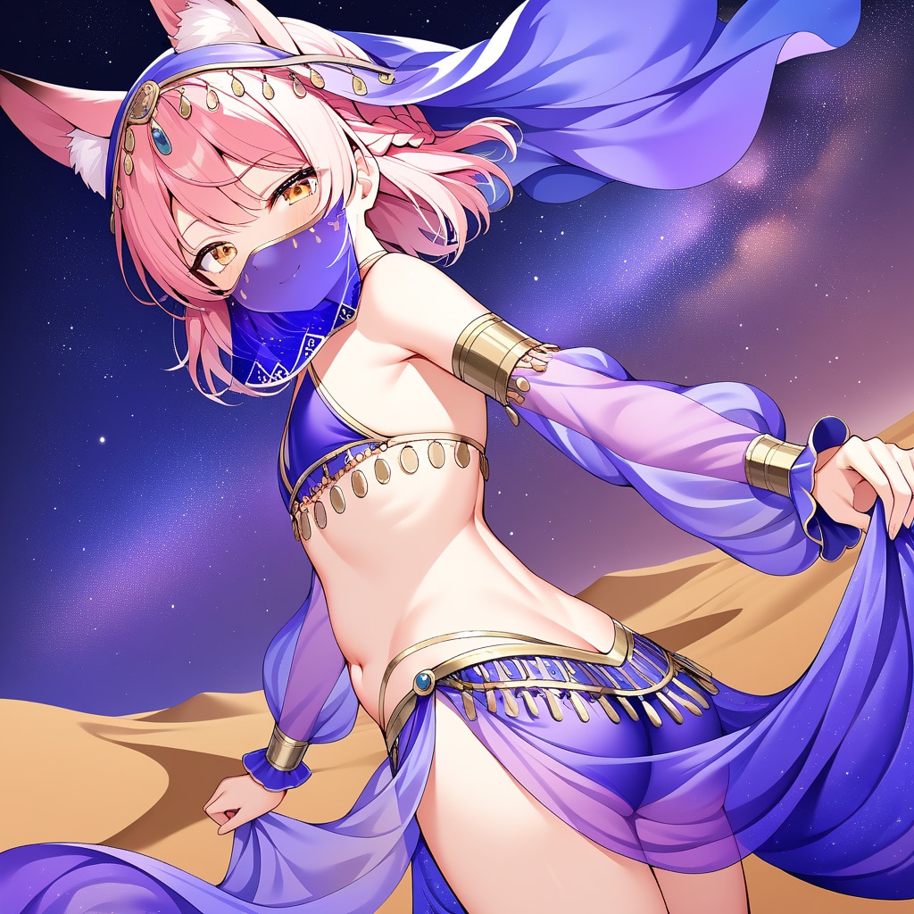 紫の踊り子狐娘・長女