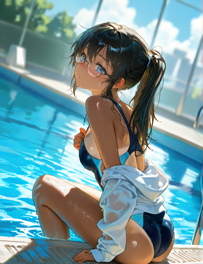 眼鏡と水着