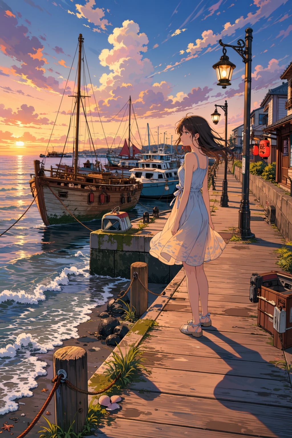 夕暮れにひとり