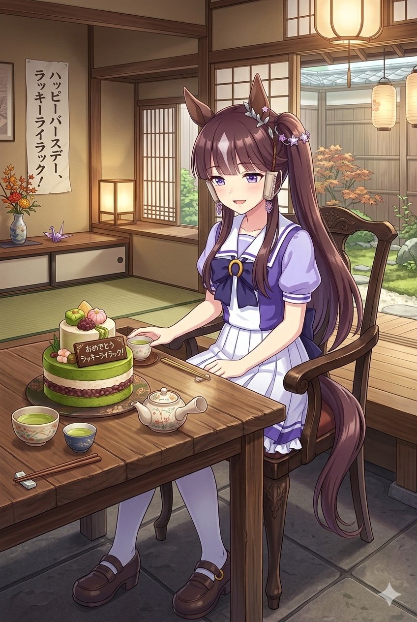 お誕生日のラッキーライラック🎂 | の人気AIイラスト・グラビア